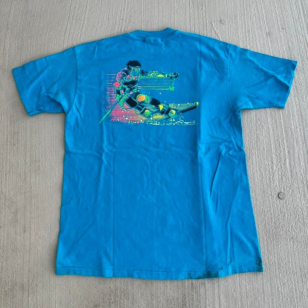 Vintage 80s Lake Tahoe Skiing Graphic Tee